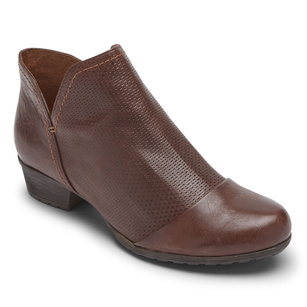 Rockport Støvler Dame Burgunder - Cobb Hill Gratasha V-Cut - KXUF74253